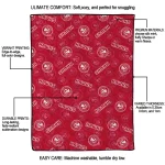 atlanta hawks solid classic red quilt blanket best selling