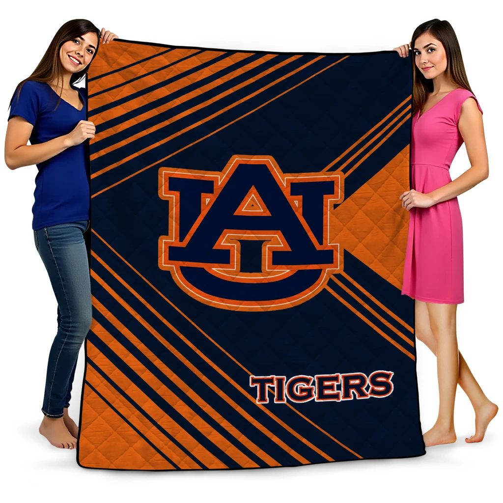auburn tigers arrow layers navy blue quilt blanket best selling auburn tigers arrow layers navy blue quilt blanket best selling