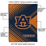 auburn tigers arrow layers navy blue quilt blanket best selling