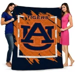 auburn tigers block border navy blue quilt blanket best selling