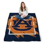 auburn tigers block border navy blue quilt blanket best selling