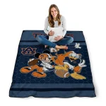 auburn tigers disney football navy blue quilt blanket best selling