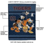 auburn tigers disney football navy blue quilt blanket best selling