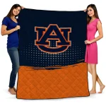 Auburn Tigers Dot Illusion Navy Blue Quilt Blanket 1 auburn tigers dot illusion navy blue quilt blanket best selling