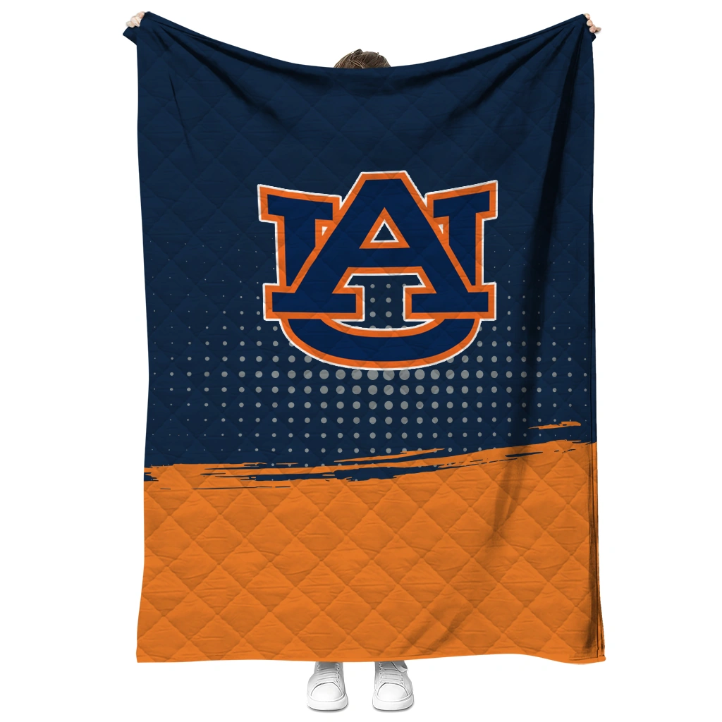 auburn tigers dot illusion navy blue quilt blanket fashion forward auburn tigers dot illusion navy blue quilt blanket fashion forward