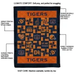 auburn tigers helmet heart navy blue quilt blanket best selling