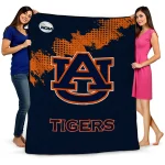 auburn tigers paint trail navy blue quilt blanket best selling