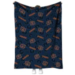 auburn tigers solid classic navy blue quilt blanket best selling