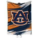auburn tigers wild lines navy blue white quilt blanket best selling