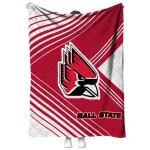 ball state cardinals arrow layers red quilt blanket best selling