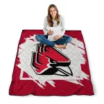 ball state cardinals block border red quilt blanket best selling