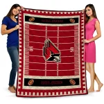 ball state cardinals mickey player red quilt blanket best selling
