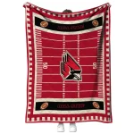 ball state cardinals mickey player red quilt blanket best selling