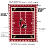 ball state cardinals mickey player red quilt blanket best selling