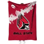 ball state cardinals paint trail red quilt blanket best selling