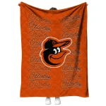 baltimore orioles bold red orange quilt blanket best selling