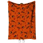 baltimore orioles solid classic orange quilt blanket best selling