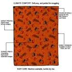 baltimore orioles solid classic orange quilt blanket best selling