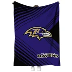 baltimore ravens arrow layers purple quilt blanket best selling