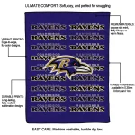 baltimore ravens bold red purple quilt blanket best selling