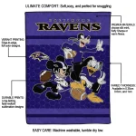 baltimore ravens disney football purple quilt blanket best selling