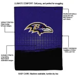 baltimore ravens dot illusion purple quilt blanket best selling