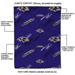 baltimore ravens sketch lines purple quilt blanket best selling