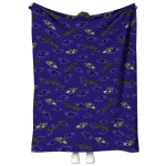 baltimore ravens solid classic purple quilt blanket best selling