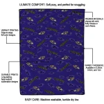 baltimore ravens solid classic purple quilt blanket best selling