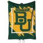 baylor bears block border green quilt blanket best selling