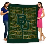 Baylor Bears Bold Red Green Quilt Blanket 1 baylor bears bold red green quilt blanket best selling