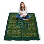 baylor bears bold red green quilt blanket best selling
