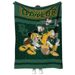 baylor bears disney football green quilt blanket best selling