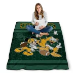 baylor bears disney football green quilt blanket best selling
