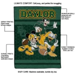 baylor bears disney football green quilt blanket best selling