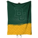 baylor bears dot illusion green quilt blanket best selling