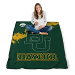baylor bears paint trail green quilt blanket best selling