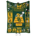 baylor bears snoopy love green quilt blanket best selling