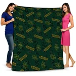 baylor bears solid classic green quilt blanket best selling
