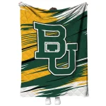 baylor bears wild lines green white quilt blanket best selling