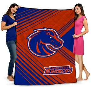 boise state broncos arrow layers orange quilt blanket best selling