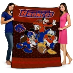 boise state broncos disney football orange quilt blanket best selling