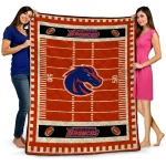 boise state broncos mickey player orange quilt blanket best selling