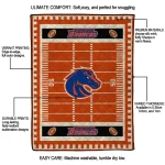 boise state broncos mickey player orange quilt blanket best selling