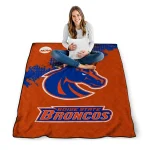 boise state broncos paint trail orange quilt blanket best selling