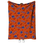 boise state broncos solid classic orange quilt blanket best selling