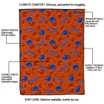 boise state broncos solid classic orange quilt blanket best selling