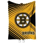 boston bruins arrow layers gold quilt blanket best selling
