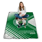 boston celtics arrow layers green quilt blanket best selling