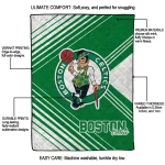 boston celtics arrow layers green quilt blanket best selling